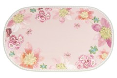 Блюдо овальное Primula, розовое, 37х23 см. Maxwell &amp; Williams
