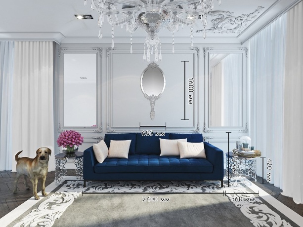 Зеркало овальное настенное венецианское Principessa