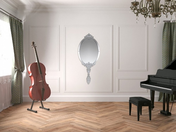 Зеркало овальное настенное венецианское Principessa