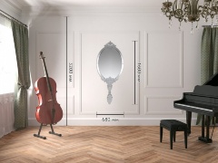 Зеркало овальное настенное венецианское Principessa