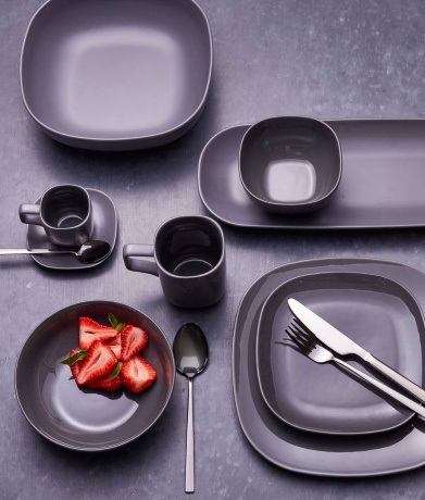 Тарелка для супа Shade Charcoal, 18 см. угольный Salt&Pepper