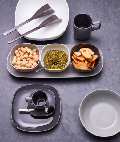 Тарелка для супа Shade Charcoal, 18 см. угольный Salt&Pepper