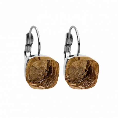 Серьги Firenze cognac 304012 BR/S Qudo