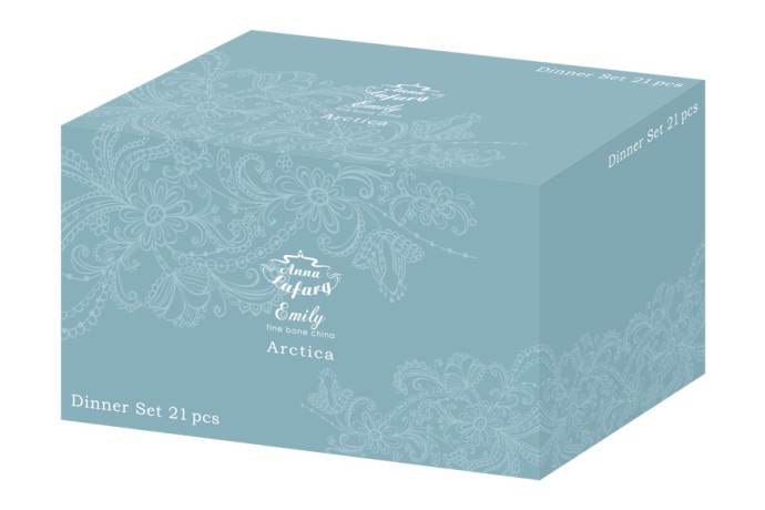 Обеденный набор Арктика, 21 предмет Emily