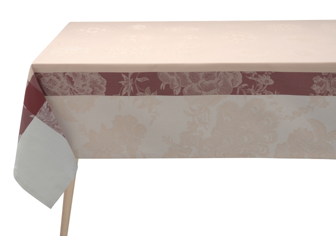 Скатерть, 175х250 см. 100% хлопок, розовая, A LA FRANÇAISE Le Jacquard Francais 
