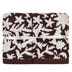Полотенце "VITA", 50x100см. коричневый/кремовый, Devilla