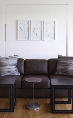 Декоративное панно для стен Mapster, 3 элемента, белое, Umbra