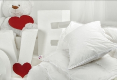 Подушка низкая (для детей до 3 лет) "Пуховое Облако", 40х60, из белого гусиного пуха, Natures