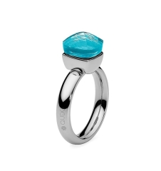 Кольцо Firenze aqua 16 мм 626038 BL/S Qudo