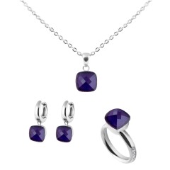Кольцо Firenze tanzanite 18.5 мм. Qudo