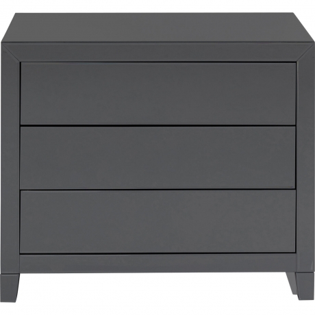 Комод Luxury, коллекция "Роскошь" 91*74*41, Зеркальное стекло, МДФ, Серый