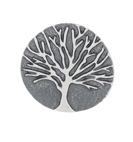 Брошь Дерево XZ1226-1.2 BW/S Shadore
