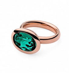 Кольцо Tivola Emerald 16.5 мм 631583/16.5 G/RG Qudo