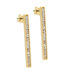 Серьги A2002SW-E07.1 BW/G Fiore Luna