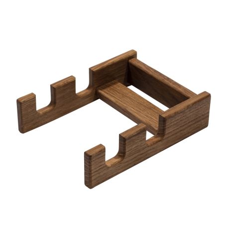 Подставка для 2 разделочных досок дубовая, 16х12х4 см. Uneca