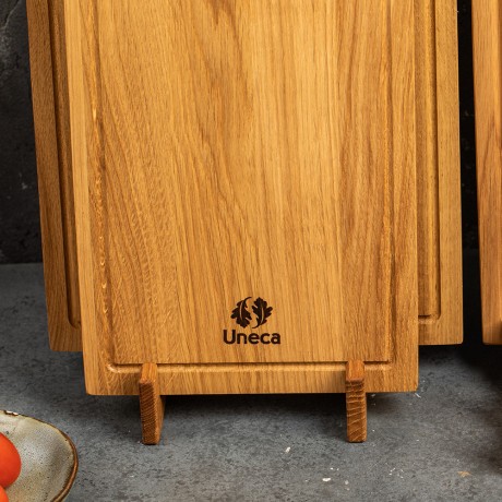 Подставка для 2 разделочных досок дубовая, 16х12х4 см. Uneca