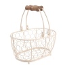 Корзина овальная малая, 24,4x14,5x12 см. Provence in cream T&G