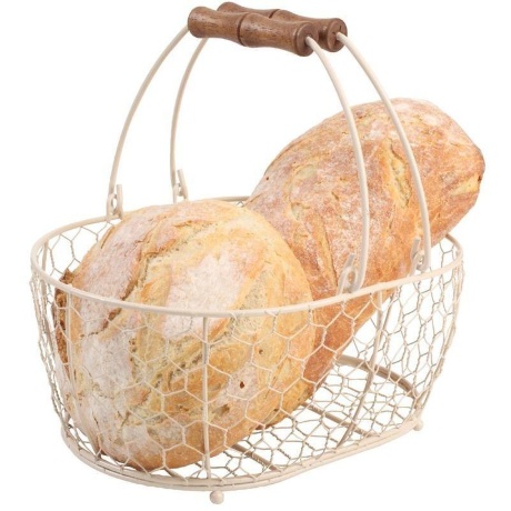 Корзина овальная малая, 24,4x14,5x12 см. Provence in cream T&G