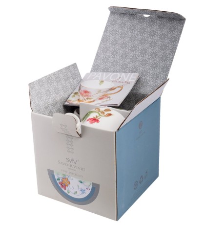 JS-08 Чайный набор на 2 перс. "Роза Рафаэлло" (Pavone)