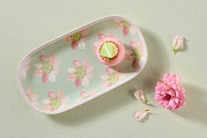 Блюдо овальное Primula, шалфей, 33х17,5 см. Maxwell & Williams