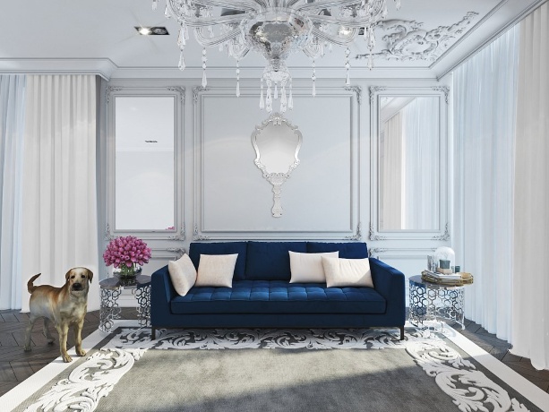 Зеркало настенное венецианское в зеркальной раме Fiaba