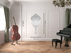 Зеркало настенное венецианское в зеркальной раме Fiaba