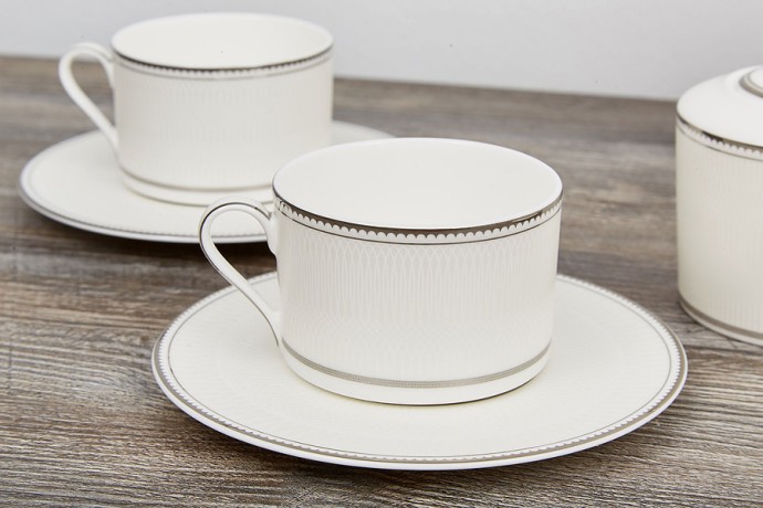 Чайный сервиз Жемчуг, 6 персон, 14 предметов Emily