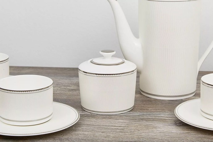 Чайный сервиз Жемчуг, 6 персон, 14 предметов Emily