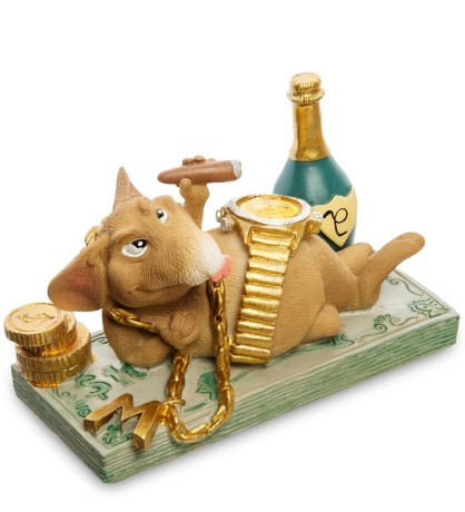 RV-763 Статуэтка Крыска "Чтоб все так жили" (W.Stratford)