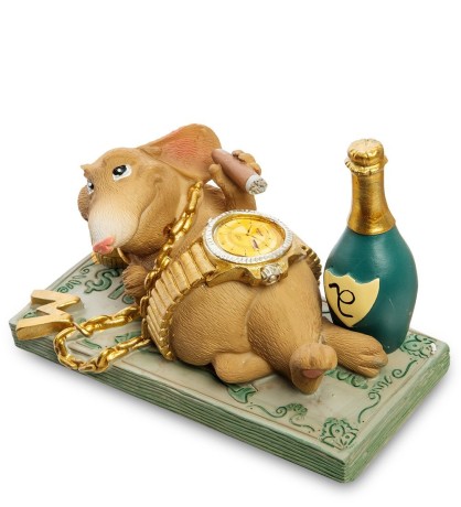 RV-763 Статуэтка Крыска "Чтоб все так жили" (W.Stratford)