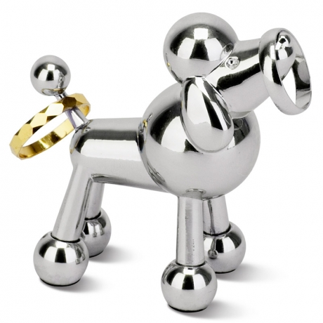 Подставка для колец Muse Пудель хром