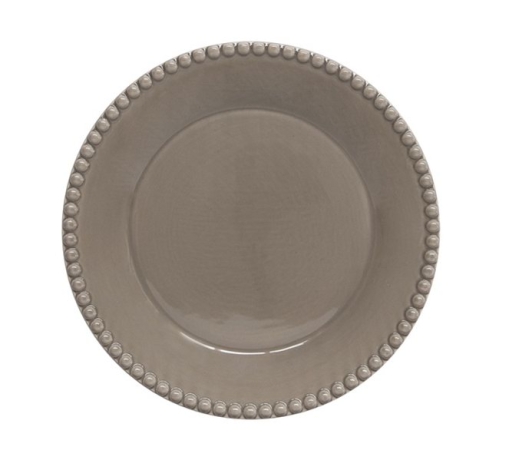 Тарелка закусочная Tiffany, тёмно-серая, 19 см. Easy Life