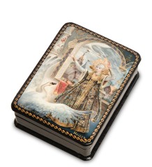 ШК-19/22 Шкатулка в технике декупаж "Царевна лягушка" (10х8х3,5)