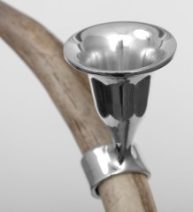 W-907-1 Подсвечник из рога на две свечи