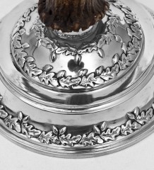 W-907-1 Подсвечник из рога на две свечи