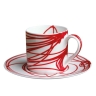 Чашка с блюдцем кофейная, 100 мл. FIL ROUGE NODI Taitu