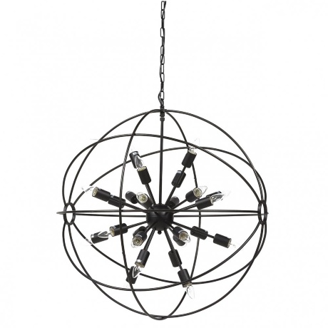 Люстра-шар подвесная черная Altaro Grande