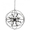 Люстра-шар подвесная черная Altaro Grande