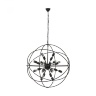 Люстра-шар подвесная черная Altaro Grande