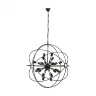Люстра-шар подвесная черная Altaro Grande