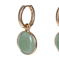Серьги GREEN AVENTURINE