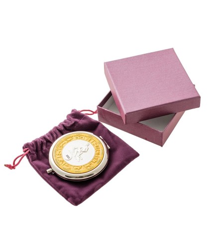 WIN- 02- 1 Зеркало серебр. "Знак Зодиака - Водолей"