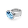 Кольцо TIVOLA big S aquamarine  17.2 мм