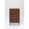 Комод высокий Ravello, коллекция "Равелло" 65*114*40, Палисандр, МДФ, Сталь, Коричневый
