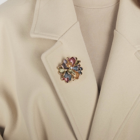 Брошь Цветок XZ1153.11 V/G Shadore
