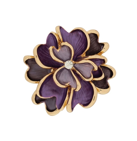 Брошь Цветок XZ1153.11 V/G Shadore